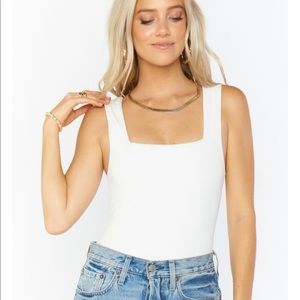 Show Me Your Mumu bodysuit in white
